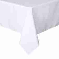 Polyester | White | 81″ x 81″ Square Tablecloth Rental | Rental