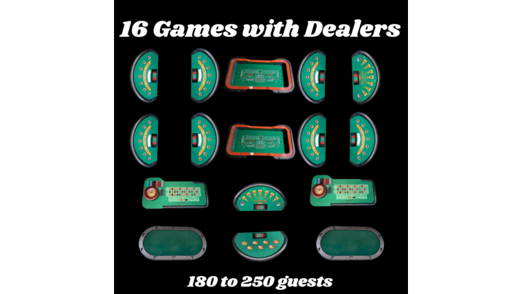 "Royal Flush" 16 Casino Game Package Rental