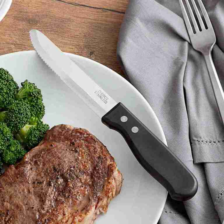 Steak Knife – Black Economy Plastic Handle | Rental Steak Knife – Black Economy Plastic Handle | Rental