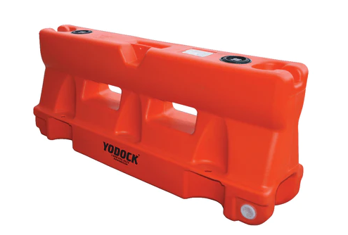 Water/Sand Ballastable Roadway Jersey Barrier – 32 in. H x 72 in. L x 18 in. W, 85 lbs – Orange | Rental