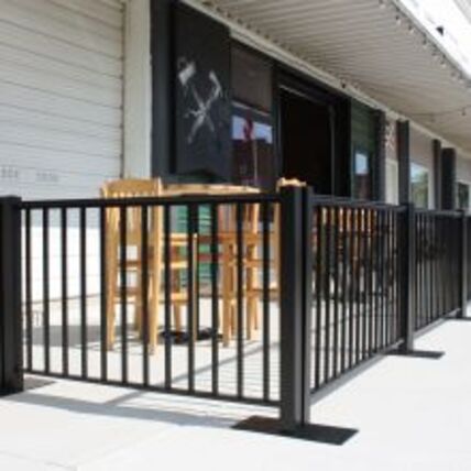 4′ x 36″H Black Aluminum Ready Railing | Rental 4′ x 36″H Black Aluminum Ready Railing | Rental