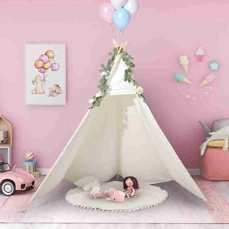 7′ Giant Teepee for Kids, Large Teepee Tent for Adult 5 Side with Carry Bag, Tipi for Indoor & Outdoor Use, Wedding, Party, Photo Prop, Beach Tent | Rental