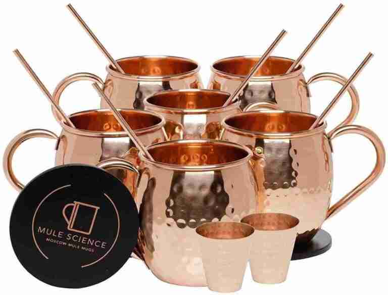 Beverage Glass – 18 oz. Copper Moscow Mule Hammered Copper Drinking Mug Rental | Rental