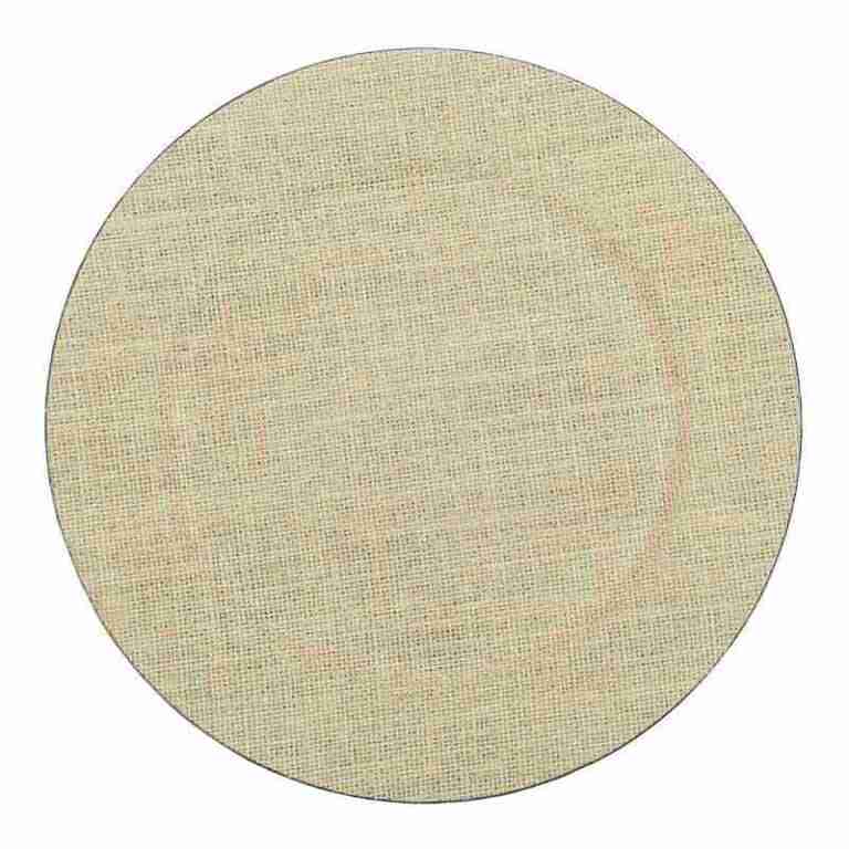 Natural Burlap Cloth Charger Plate – Khaki | Rental Natural Burlap Cloth Charger Plate – Khaki | Rental