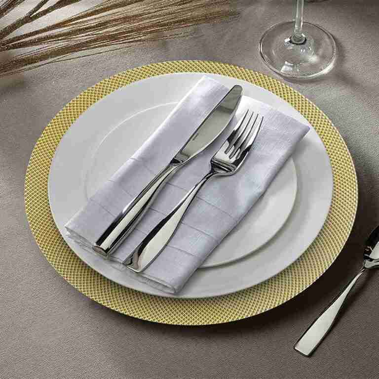 Rim Glass Charger Plate Rental – Gold | Rental Rim Glass Charger Plate Rental – Gold | Rental