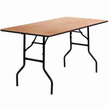 Banquet Table | Wood | Rectangle | 4′ x 30″ | Rental Banquet Table | Wood | Rectangle | 4′ x 30″ | Rental