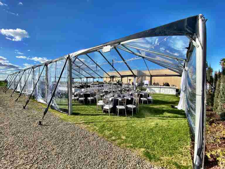 40′ x 200′ Keder Tent – Clear/Black | Rental 40′ x 200′ Keder Tent – Clear/Black | Rental