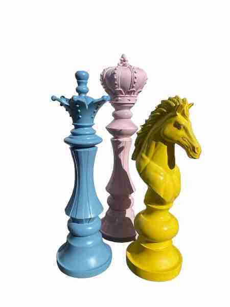 3 Piece Giant Chess Piece Set | Rental - Image 3
