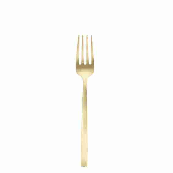 Arezzo | Brushed Gold | Serving Fork | Rental