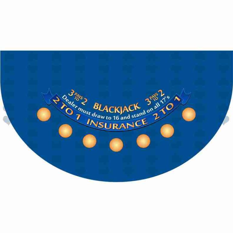 Part – 6′ Blue Blackjack Casino Game Table Top Only | Rental
