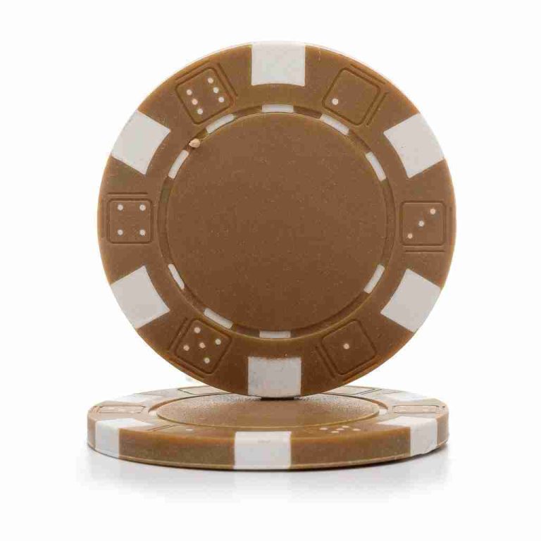 Part – Clay Composite Striped 11.5 Poker Chip – Brown | Rental Part – Clay Composite Striped 11.5 Poker Chip – Brown | Rental