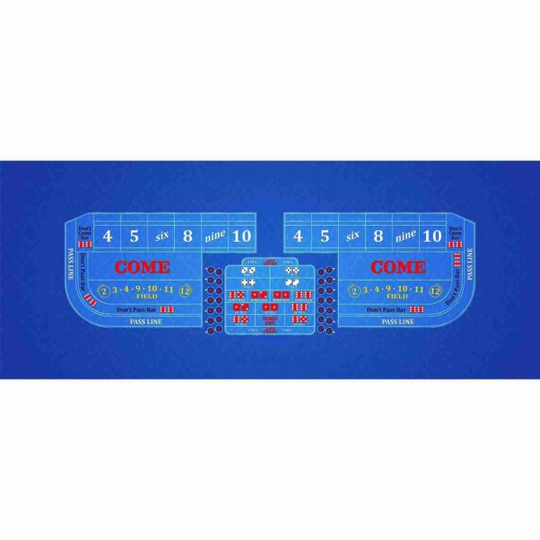 Part – Craps – 8′ Casino Game Table Top Only – Dark Blue | Rental