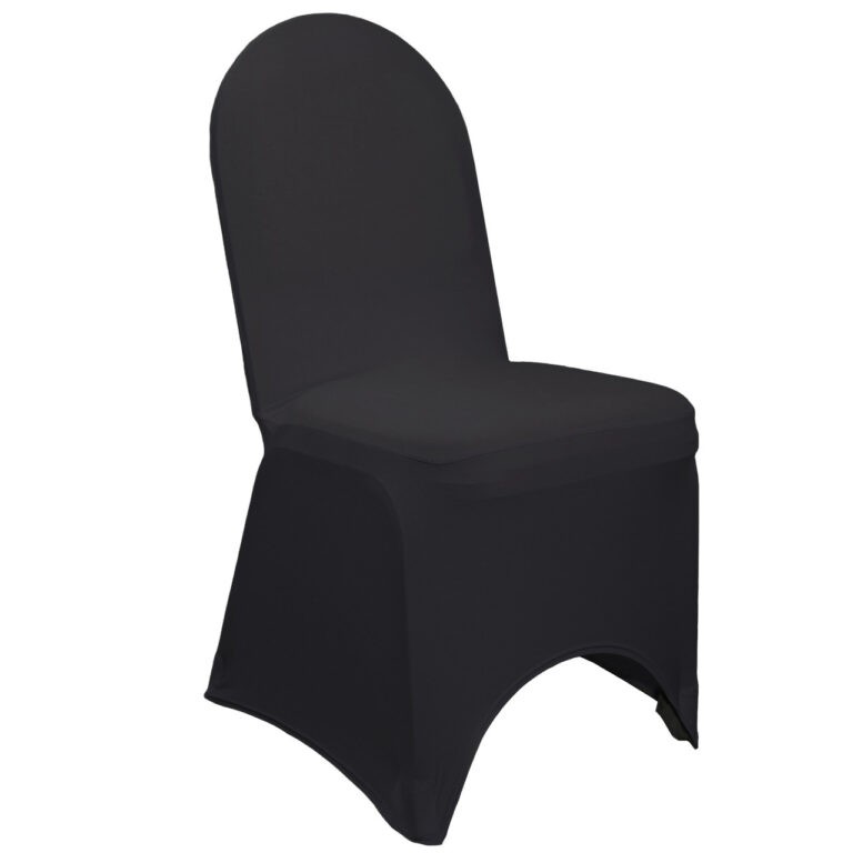Stretch Spandex Banquet Chair Cover Black | Rental Stretch Spandex Banquet Chair Cover Black | Rental