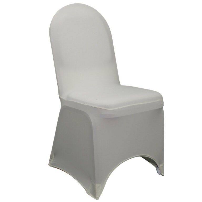 Stretch Spandex Banquet Chair Cover Gray | Rental Stretch Spandex Banquet Chair Cover Gray | Rental