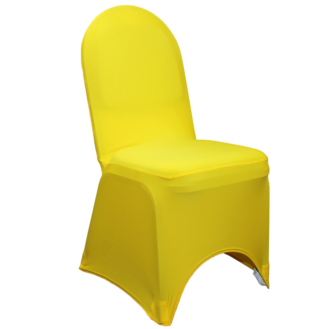 stretch spandex banquet chair cover yellow