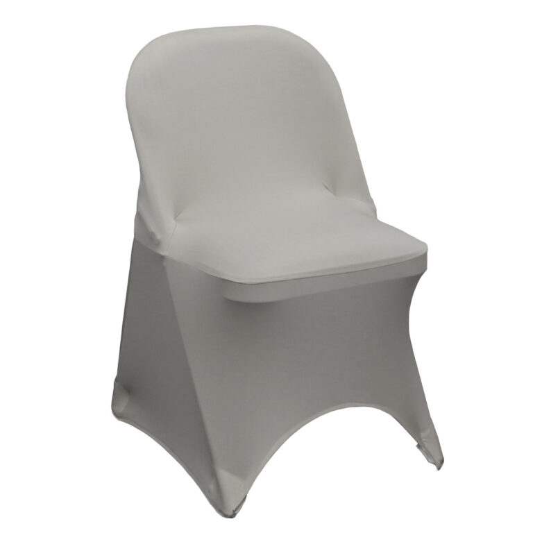 Stretch Spandex Folding Chair Cover Gray | Rental Stretch Spandex Folding Chair Cover Gray | Rental