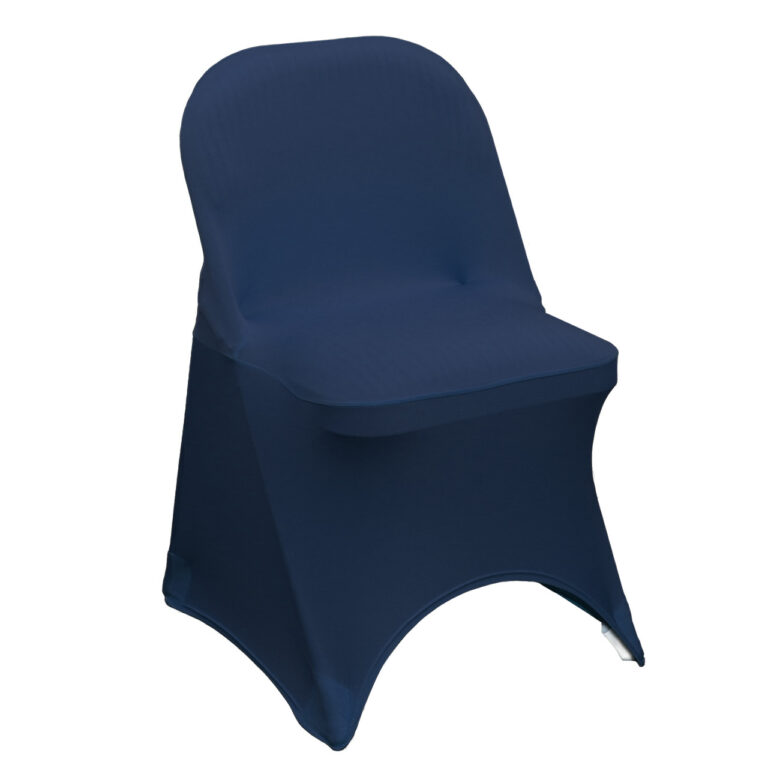 Stretch Spandex Folding Chair Cover Navy Blue | Rental