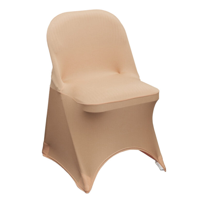 Stretch Spandex Folding Chair Cover Peach | Rental Stretch Spandex Folding Chair Cover Peach | Rental