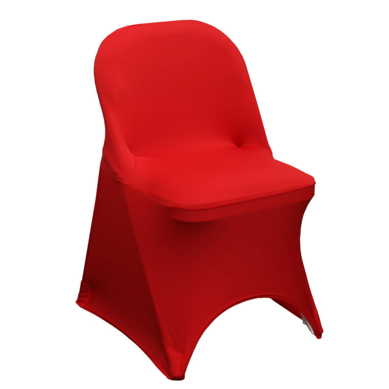 Stretch Spandex Folding Chair Cover Red | Rental Stretch Spandex Folding Chair Cover Red | Rental