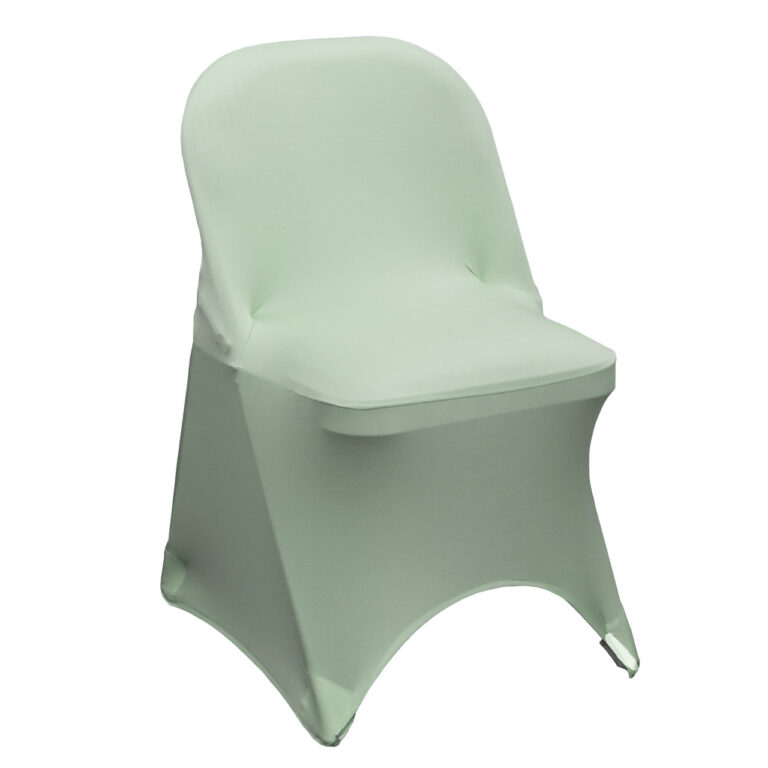 Stretch Spandex Folding Chair Cover Sage | Rental Stretch Spandex Folding Chair Cover Sage | Rental